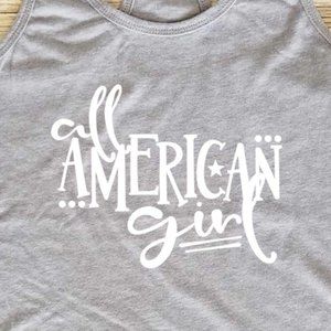All American Girl - Women's Fitted Tank Top